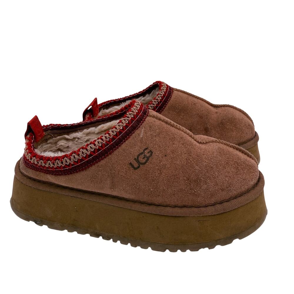 UGG Women's Tazz Platform Tasman Braid Slip On Slippers Size 7